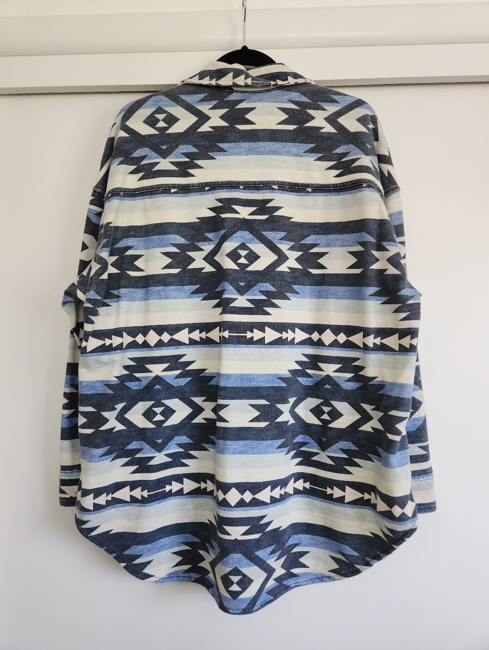 Kimes Ranch Blue Aztec-Print Pullover Sweater - Picture 3 of 7
